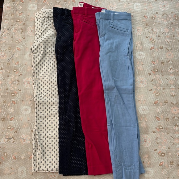 GAP skinny ankle work pants lot of 4 Size 00 - Picture 2 of 11
